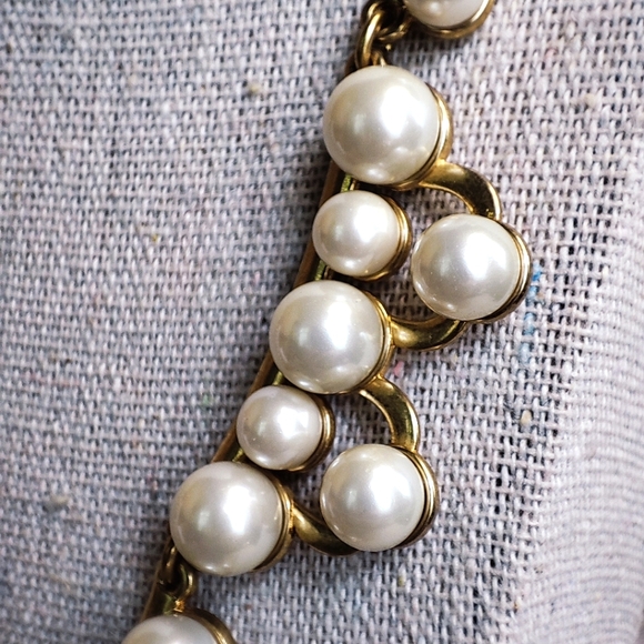 Stella • Dot Stella and Dot Signed Cascading Glass Pearl Necklace NIB - Picture 8 of 13